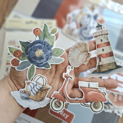 Simple Stories Simple Vintage Sand & Sea Bits & Pieces 77pz