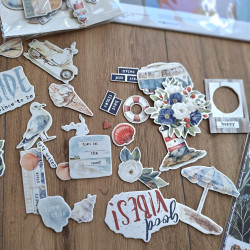 Simple Stories Simple Vintage Sand & Sea Chipboard 56pz