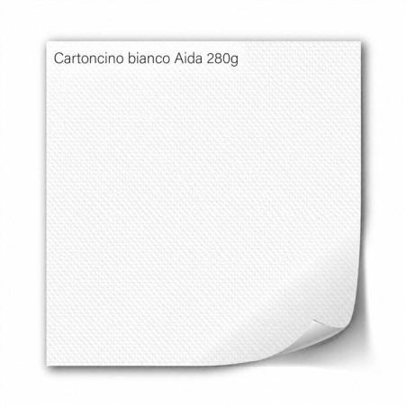 Tommy Cartoncino bianco AIDA 280 gr - cm 30,5 X 31,5