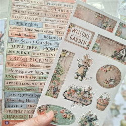 Prima Marketing Homegrown Chipboard Stickers by The 3 Girls Tale 60pz