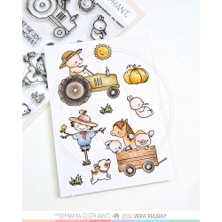 Mama Elephant FALL HARVEST SET Clear Stamp + CUTS