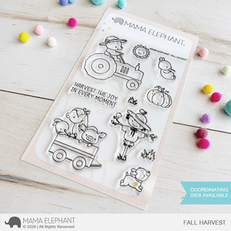 Mama Elephant FALL HARVEST Clear Stamp