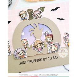 Mama Elephant LITTLE ZOMBIE AGENDA Clear Stamp