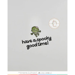 Mama Elephant LITTLE ZOMBIE AGENDA Clear Stamp