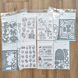Mama Elephant WALKING ZOMBIES SET Clear Stamp + CUTS