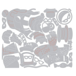 Thinlits Die Set 25pz - Large Accessories Die by Tim Holtz 667219