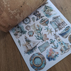 Ciao Bella Edge of the Ocean A4 Maxi Mixed Media Book