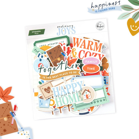 Pinkfresh Studio Ordinary Joys Ephemera by Geralyn Sy 53pz