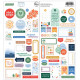 Pinkfresh Studio Ordinary Joys Cardstock Stickers by Geralyn Sy 2fogli