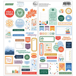Pinkfresh Studio Ordinary Joys Cardstock Stickers by Geralyn Sy 2fogli