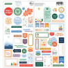 Pinkfresh Studio Ordinary Joys Cardstock Stickers by Geralyn Sy 2fogli