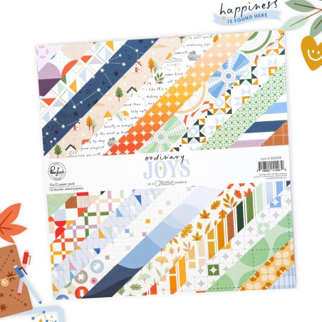 Pinkfresh Studio Ordinary Joys Paper Pack Double-Sided by Geralyn Sy 30x30cm