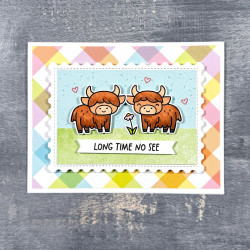 LAWN FAWN Highland Cows! Clear Stamps