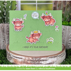 LAWN FAWN Highland Cows! Clear Stamps