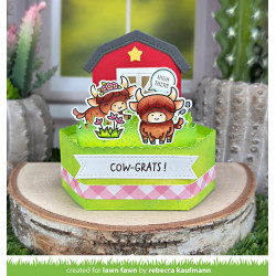LAWN FAWN Highland Cows! Clear Stamps
