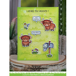LAWN FAWN Highland Cows! Clear Stamps