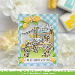 LAWN FAWN Make Lemonade! Clear Stamps