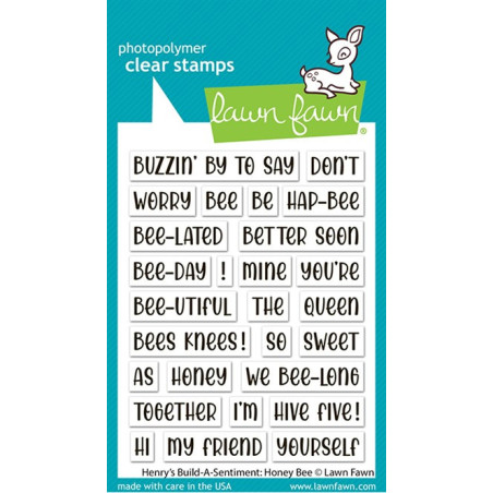 LAWN FAWN Honey Bee Clear Stamps