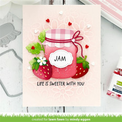 LAWN FAWN Build-A-Drink Mason Jar Jam and Honey DIes