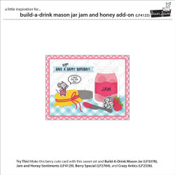 LAWN FAWN Build-A-Drink Mason Jar Jam and Honey DIes