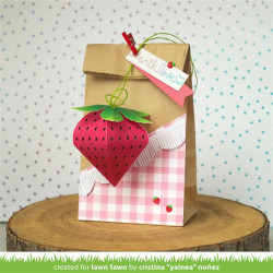 LAWN FAWN Strawberry Treat Box DIes