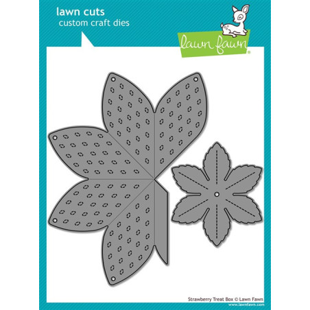 LAWN FAWN Strawberry Treat Box DIes