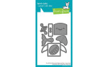 LAWN FAWN Tiny Gift Box Whale and Dolphin Dies