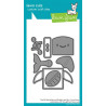 LAWN FAWN Tiny Gift Box Whale and Dolphin Dies