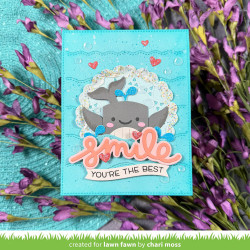 LAWN FAWN Tiny Gift Box Whale and Dolphin Dies