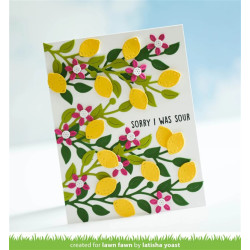 LAWN FAWN Lemon Vine Border DIes