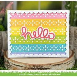 LAWN FAWN Folksy Petal Border DIes