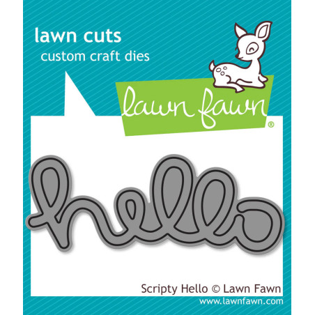 LAWN FAWN Scripty Hello DIes