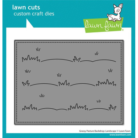 LAWN FAWN Grassy Pasture Backdrop: Landscape DIes
