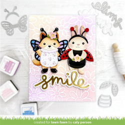 Lawn Fawn Daisy Bloom Outline Background Stencil