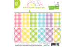 LAWN FAWN Giddy for Gingham Petite Paper Pack 15x15m