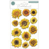 Craft Consortium 3D Decoupage Stickers Flowers 12pz