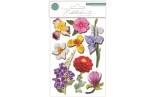 Craft Consortium 3D Decoupage Stickers Flowers 007 12pz