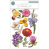 Craft Consortium 3D Decoupage Stickers Flowers 007 12pz
