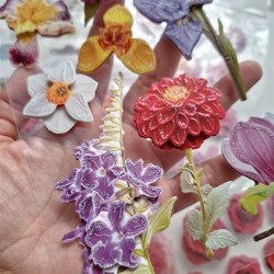 Craft Consortium 3D Decoupage Stickers Flowers 007 12pz