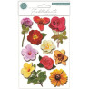 Craft Consortium 3D Decoupage Stickers Flowers 006 10pz