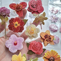 Craft Consortium 3D Decoupage Stickers Flowers 006 10pz