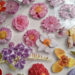 Craft Consortium 3D Decoupage Stickers Flowers 003 12pz