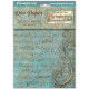 Stamperia Symphony A6 Rice Paper Backgrounds Selection 8fogli
