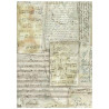 Stamperia Symphony A6 Rice Paper Backgrounds Selection 8fogli