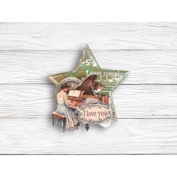 Stamperia Symphony Backgrounds Paper Pack 20x20cm