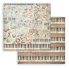 Stamperia Symphony Backgrounds Paper Pack 20x20cm