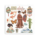 Stamperia Oriental Garden Rub-On Assortment 6fogli