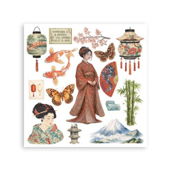 Stamperia Oriental Garden Rub-On Assortment 6fogli