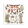 Stamperia Oriental Garden Rub-On Assortment 6fogli