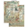 Stamperia Oriental Garden A4 Junk Journal Stickers, Backgrounds, Cut-Outs
